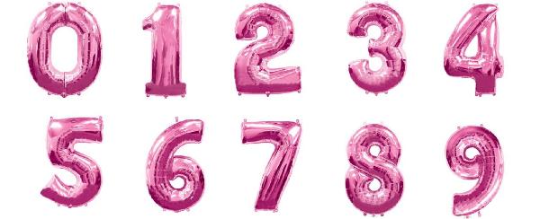 10 шаров с гелием + цифра