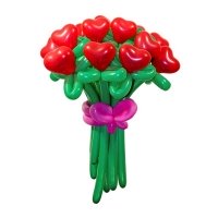 Цветы из шаров Сердца