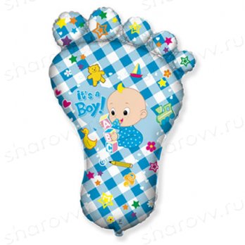 Шар фигура фольга Ножка мальчику