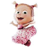 Шарик фигура "Маша с хвостиками"