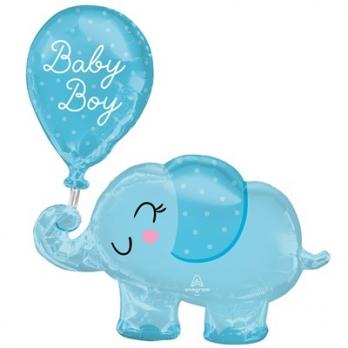 Шарик фигура "Слоник голубой BABY BOY"