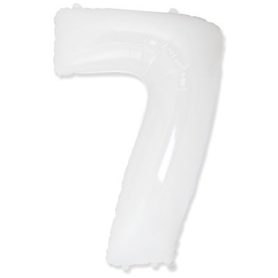 Шар цифра "7 Белая"