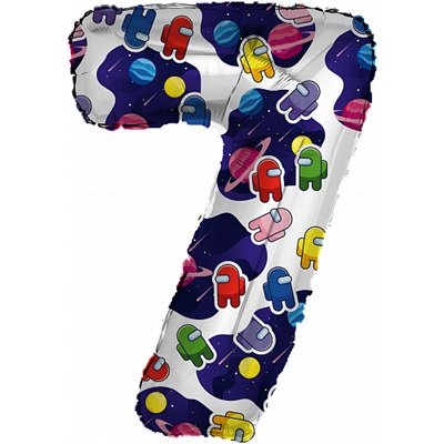 Шар цифра "7" Космонавтики