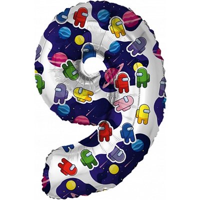 Шар цифра "9" Космонавтики