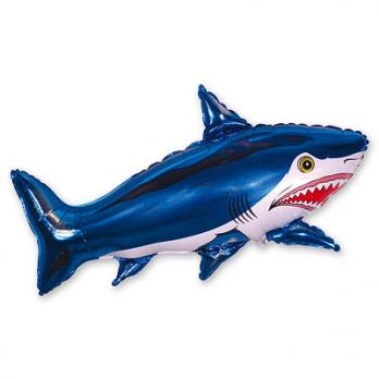Шарик на палочке "Акула синяя"