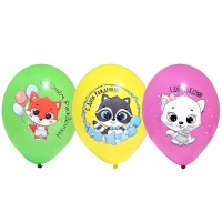 Шары латекс "С Днем Рождения зверята"