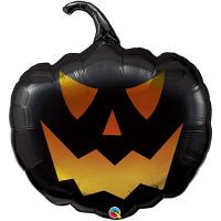 Шар фигура "Тыква Хэллоуин черная"