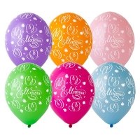 Шары латекс "8 марта тюльпаны"