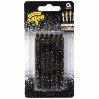 Свечи д/торта черные блеск 12шт