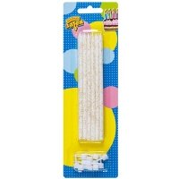 Свечи д/торта Белые блеск 12шт