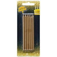 Свечи д/торта Золотые 12шт