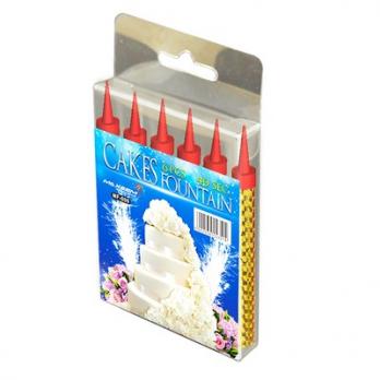 Свеча-Фонтан д/торта 6шт