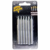 Свечи д/торта серебро 12шт