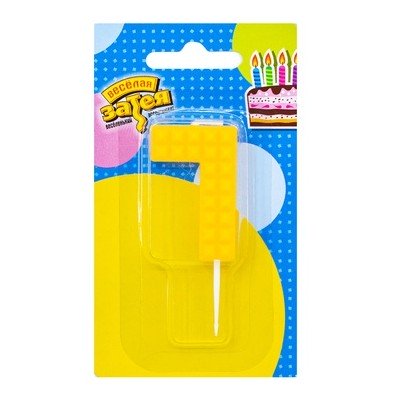 Свеча -цифра "7" Конструктор