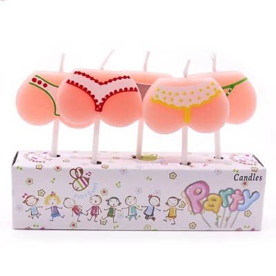 Свечи для торта женская попа 5шт