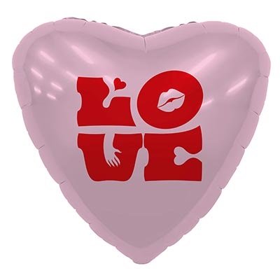 Шар сердце "LOVE"