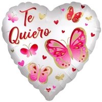 Шар сердце "TE QUIERO Бабочки"