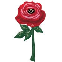 Шар фигура "Роза красная"