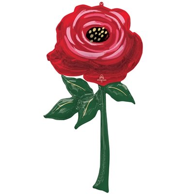 Шар фигура "Роза красная"