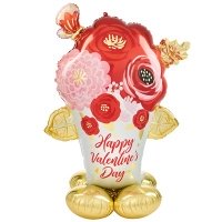 Шар фигура "Valentines Day Цветы"