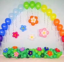 Украшение шарами "Цветочная поляна"