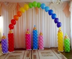 Украшение шариками "Карандашики"