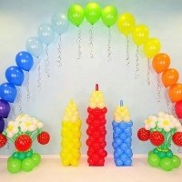 Оформление шарами "Прощай садик"