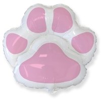 Шар фигура "След розовый"