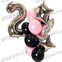 Сет из шариков "Розовый День Рождения"