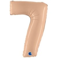 Шар цифра "7 бежевая"