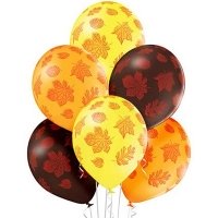 Шары латекс "Осенние листья"