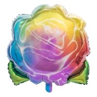 Шар фигура "Роза радужная"