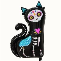 Шар фигура "Скелет кошки День мертвых"