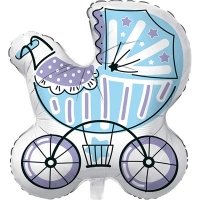 Шар фигура "Коляска для мальчика"