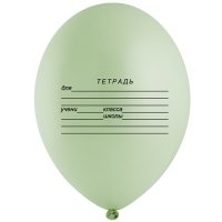 Шар латекс "Школьная тетрадь"