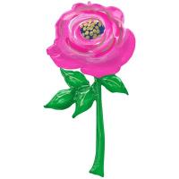 Шар фигура "Цветок Роза розовая"