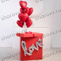 Коробка с шарами "Red Love"