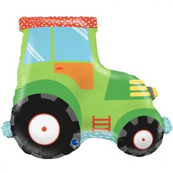 Шар фигура "Зеленый трактор"