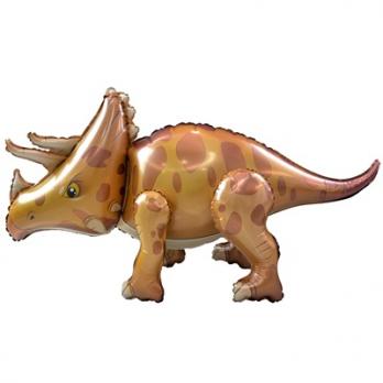 Шар фигура "Динозавр Трицератопс Коричневый"