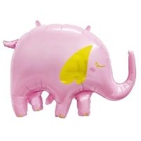 Шар фигура "Слон розовый"