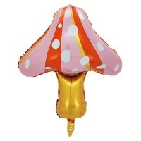 Шар фигура "Гриб Мухомор розовый"