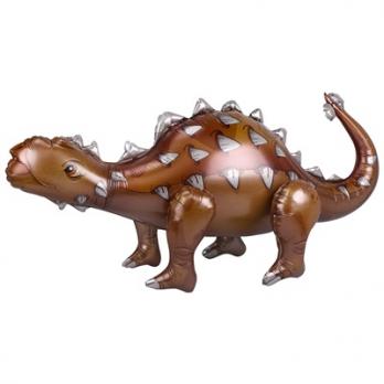 Шар фигура "Динозавр Анкилозавр коричневый"