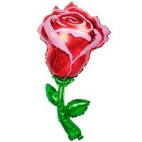 Шар фигура "Цветок Роза красная"