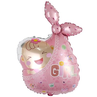 Шар фигура "Малыш девочка в пеленке"