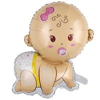 Шар фигура "Малыш девочка ползающая"