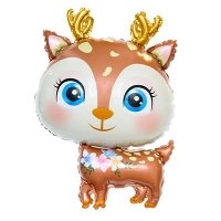Шар фигура "Олень милый коричневый"
