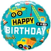 Шар круг "Happy Birthday Техника"