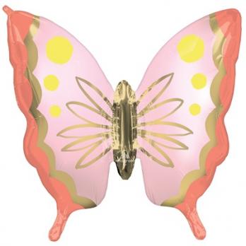 Шар фигура "Бабочка нежно-розовая"
