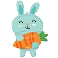 Шар фигура "Зайка с морковкой"