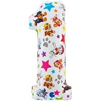 Шар цифра "1 Щенячий Патруль"